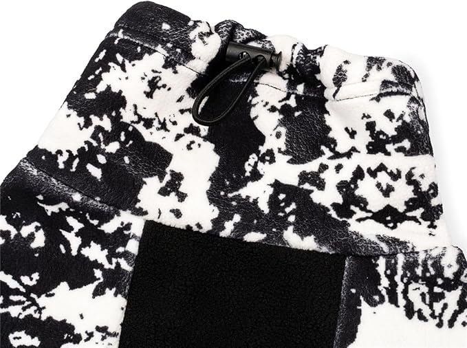 Fleece Dog Coat for Small Medium Dog,Pullover Pajamas Jumpsuit Bodysuit Puppy Coats with Legs, Pet Windproof Warm Cold Weather Jacket Full Body Vest Cozy Snowsuit Outfit Clothes (White, S)