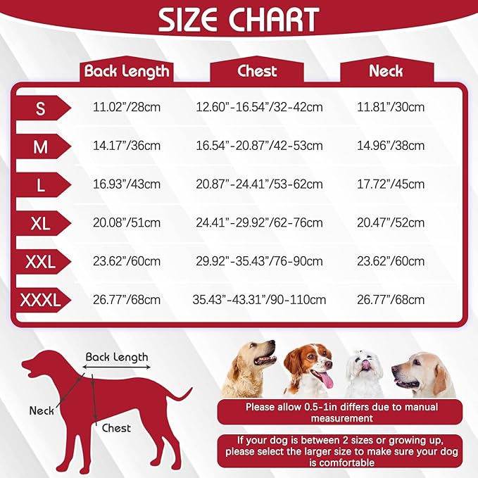 IDOMIK Dog Winter Coat, Reflective Waterproof Dog Jacket for Cold Weather, Warm Pet Coats for Small Medium Large Dogs, High Collar Doggy Fleece Snow Jacket, Winter Vest with Adjustable Buckle,L