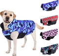 CuteBone Winter Dog Jacket - Reversible Soft Coat for Small, Medium, Large Dogs - Windproof, Waterproof, Adjustable with Leash Hole