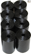 120 Easy Open & Strong Leak-Proof Poop Bags Dog Waste Bags 13.25 x 9" Made in USA .Bags are easier to tie than standard 12 inch bags (Black)