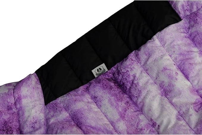 Micai Dog Jacket, 4-Legs Covered Waterproof Windproof Reflective Warm Vest, Zippered Adjustable Outdoor Dog Snow Jacket for Small to XXL Dogs-Purple