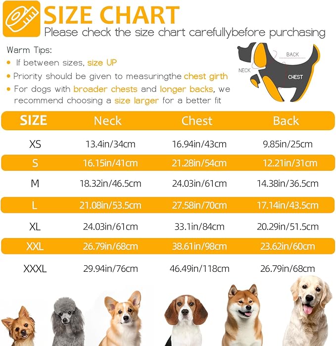 Dog Winter Coat with Harness, Dog Jacket, Pet Clothes with Zipper on Back, Waterproof Windproof Warm Vest, Reflective Cold Weather Coats, for Small Medium Large Dogs, Thick, Black, 3XL