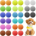 30 Pcs Tennis Balls for Dogs 2.5 Inch Pet Playing Ball Mini Training Dog Balls High Elasticity Practice Puppy Ball for Large Dog, Medium Small Dogs, 15 Colors