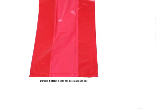 120 Easy Open & Strong Leak-Proof Poop Bags Dog Waste Bags 13.25 x 9" Made in USA .Bags are easier to tie than standard 12 inch bags (Red)