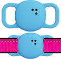 DDJ for Tile Life360 Sticker (2024) Tracker Cat Collar Case, 2-Pack Silicone Anti-Lost Protective Cover Tile Tracker Holder for Dog & Pet Collars, Ultra Durable, Easy Installation, Lightweight, Blue