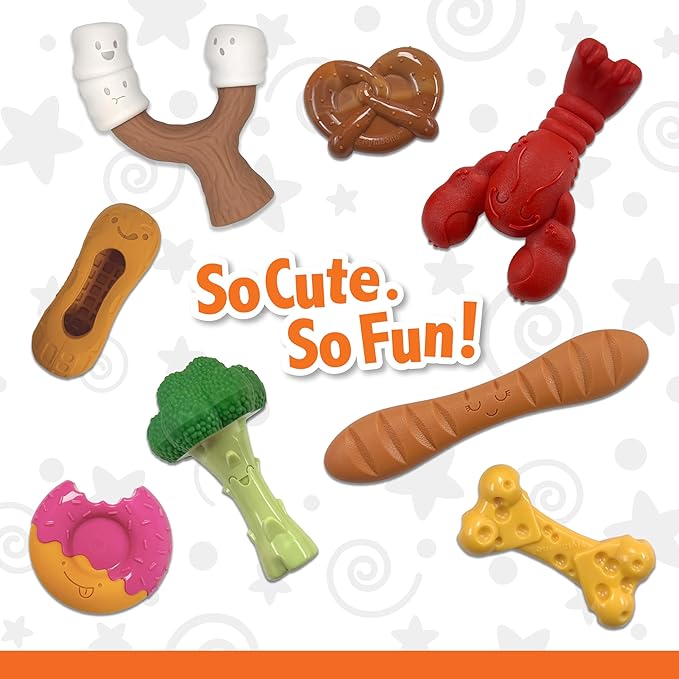Nylabone Donut Power Chew Toy for Dogs, Dog Toys for Aggressive Chewers, Bacon Glazed Flavor, Large Dogs - Up to 50 lbs, 1 Count
