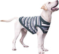 Extra Large Dog T Shirts Clothes Sleeveless Tank Top Vest for Labrador Rottweiler Great Dane, Green, 5X-Large