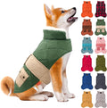 KYEESE Dog Coat Soft Pet Sweater for Cold Weather Thick Cat Clothes with Pocket Warm Pet Winter Puffer Coat with Leash Hole Windproof Dog Coats for Small Dogs Waterproof Dogs Jacket with Fleece Lined