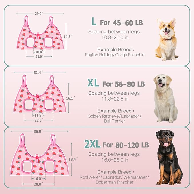 Supet Dog Grooming Hammock, Dog Hanging Harness for Nail Trimming Doorframe, Pet Holder Restraint for Clipping Nails, Pet Hoist Sling for Cutting Nails, Ear & Eye Cleaning, Medicine at Home (XL)