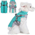 Gyuzh Dog Coat with Harness Dog Jacket Winter Waterproof Dog Coats Dog Harness Coat Cold Weather Winter Dog Coat with Harness Built in for Small Medium Large Dogs