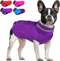 Doglay Dog Winter Coat, Waterproof Dog Jacket with Pocket, Reflective Turtleneck Pet Winter Jackets, Warm Puppy Snow Jacket for Small Medium Large Dogs