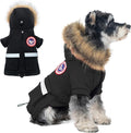 PINA Dog Coats - Waterproof, Warm Winter Jacket with Faux Fur Hood & Pocket