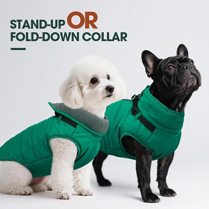 Kuoser XXL Dog Jacket Waterproof | ·Ripstop Fabric·Heavy Duty Zipper·Chest Guard·Alaskan·No Lifting Needed
