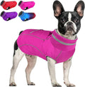 Doglay Dog Winter Coat, Waterproof Dog Jacket with Pocket, Reflective Turtleneck Pet Winter Jackets, Warm Puppy Snow Jacket for Small Medium Large Dogs