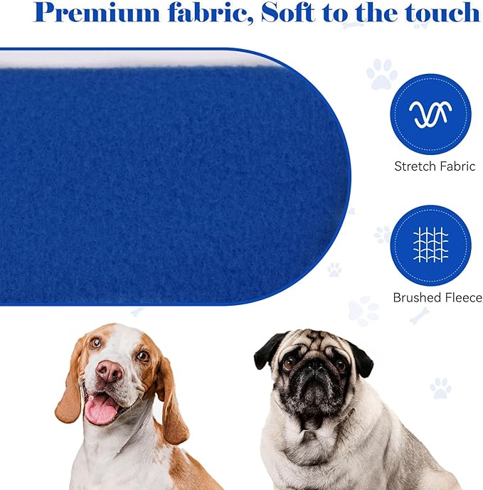 Dog Sweaters for Large Dogs Dog Hoodie Pet Sweater Solid Soft Brushed Fleece Pet Clothes Hoodie Sweatshirt with Pocket(Blue-XL)