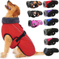 IECOii Extra Warm Reflective Adjustable Dog Jacket - Fleece Turtleneck Winter Coat for Small to Extra Large Dogs