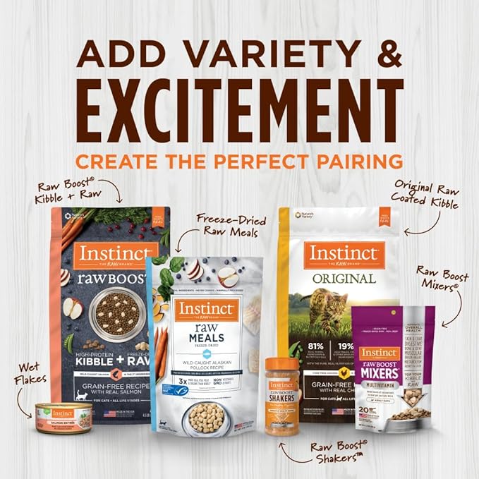 Instinct Raw Boost Small Breed, Natural Dry Dog Food with Freeze Dried Pieces, High Protein, Grain Free Recipe - Real Beef, 3.5 lb. Bag