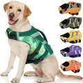 Kuoser Dog Life Jacket with Reflective Stripes, Adjustable Visibility Dog Life Vest, Ripstop Lifesaver for Small to Large Dogs