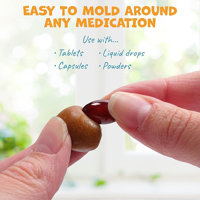 Flavor-Doh - Flavored Pill Wrap for Dogs to Hide Capsules and Create Pill Treats for Dogs - Easy-to-Use Treat Paste for Pet Medication - Pumpkin (4.2oz)
