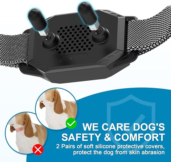 Dog Training Collar with Remote Control 2 Pack, 2500ft Control Range, 4 Training Modes, IP67 Waterproof E Collar for All Breeds, Small Medium Large Dogs