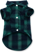 Koneseve Dog Shirt, Pet Plaid Clothes Shirt T-Shirt, Sweater Bottoming Shirt for Small Dog Cat Puppy Grid Adorable Wearing Stylish Cozy Halloween,Christmas Costumes (Green;L/Large)