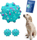 2 Pcs Tough ETPU Dog Balls for Aggressive Chewers - Bouncy, Interactive Floating Chew Toys for Fetch & Water Play with Medium Large Dogs