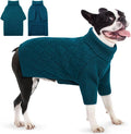 AOFITEE Dog Sweater, Warm Dog Sweaters for Large Dogs, Halloween Dogs Sweater, Turtleneck Girl Pet Sweaters, French Bulldog Sweatshirt, Knit Female Male Pet Knitwear for Winter Fall, Large