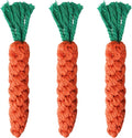 2ME 3 PCS Carrot Dog Rope Toys for Dogs, Durable Chew Toys for Aggressive Chewers, Entertainment and Interaction, Teeth Cleaning and Chewing, All-Cotton