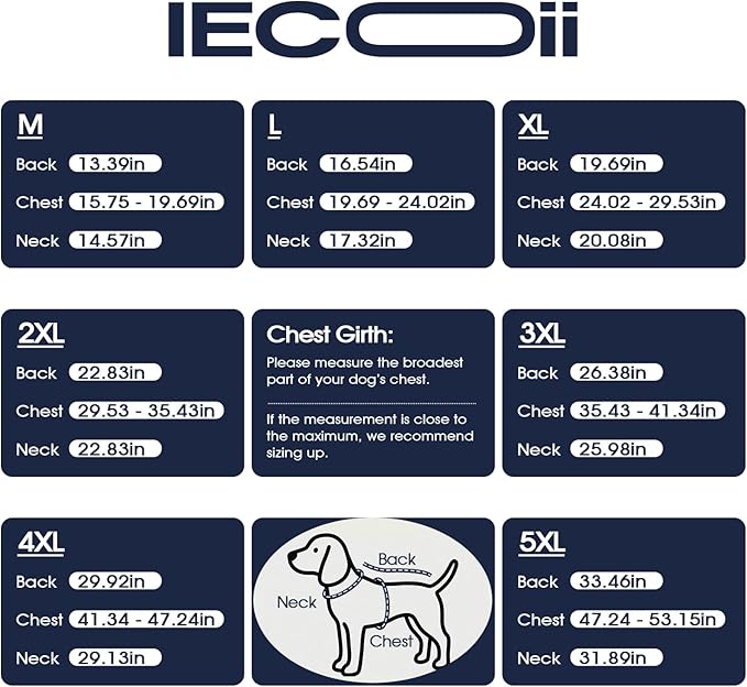 IECOii Warm Dog Jacket - Reflective & Adjustable Winter Vest, Windproof & Waterproof & Warm Fleece Coat for Great Dane, Snow & Rain Walking, Skiing, Orange, Size 5XL
