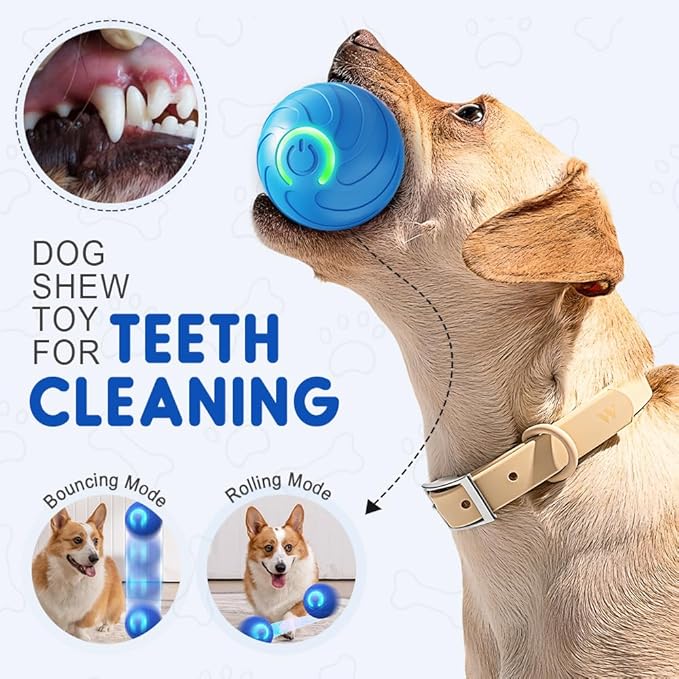 Moving Dog Ball, 2026 New 2Pcs Automatic Vibrating Dog Ball Toy, Smart Bouncing Shaky Balls Toy for Dogs, Interactive Jumping Dogs Balls That Moves on Its Own for Small Dogs (Orange)
