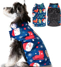 CuteBone Winter Dog Jacket Reversible Vest with Leash Hole - Windproof & Waterproof Small to Large Sizes Soft Winter Coat