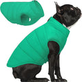 PUMYPOREITY Dog Puffer Coat with Detachable Scarf, Warm Padded Cold Weather Vest, Windproof Lightweight Snowsuit, Water Resistant Dog Winter Coats, Thermal Winter Jacket for Small Medium Large Dogs