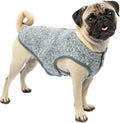 Kurgo Core Dog Sweater, Knit Dog Sweater with Fleece Lining, Cold Weather Pet Jacket, Zipper Opening for Harness, Adjustable Neck, Year-Round Sweater for Small Dogs (Heather Black, Small)