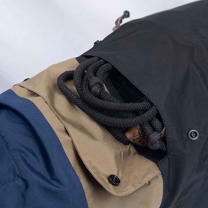 Dog Raincoat with Hood for Medium and Large Dogs - Heavy Rain Resistant Rain Coat for Dogs with 6000mmH2O Waterproof Rating | Lightweight and Adjustable Waterproof Dog Coat | 65 (XL)