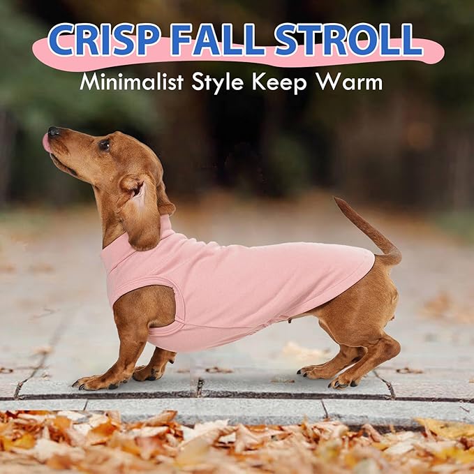 Dog Fleece Vest - Pink, XXL - Sleeveless Lightweight Shirts | Warm and Stretchable Sweater for Medium Dogs,Sweatshirt Indoor Daily Wear