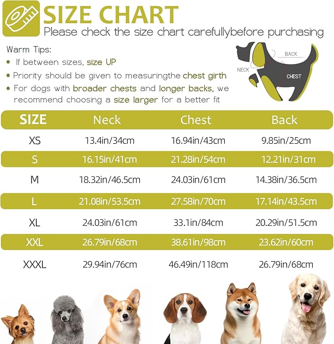 Dog Winter Coat with Harness, Dog Jacket, Pet Clothes with Zipper on Back, Waterproof Windproof Warm Vest, Reflective Cold Weather Coats, for Small Medium Large Dogs, Thick, Green, XL