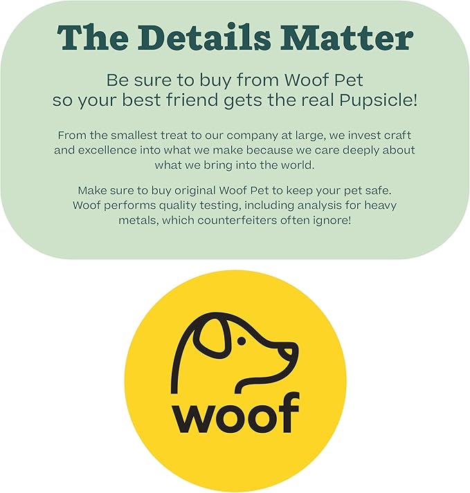 WOOF Pupsicle Treat Tray Mold, XL 75 lbs and Up, Silicone Molds for Dog Treats, Dishwasher Safe, Reusable Treat Tray, Freeze Refill Treats For The Pupsicle Toy