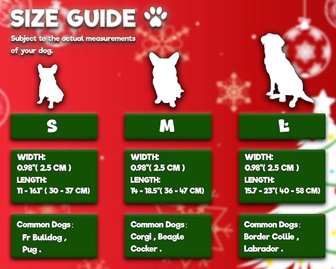 DOGWONG LED Dog Collar - Christmas Red Plaid Heavy Duty Light up Dog Collars - Rechargeable Waterproof - Lighted Dog Collars for Night Walking, Hiking, Camping(Red Plaid,S)