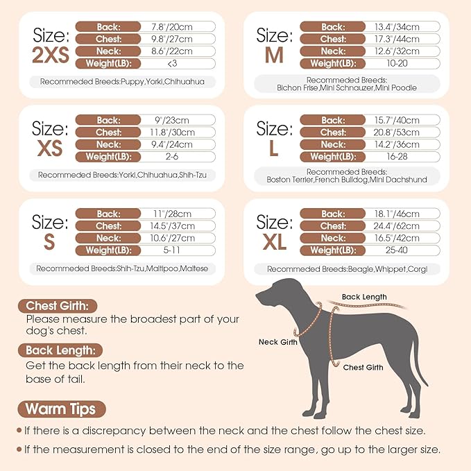 Dog Sweater Dress Plaid Knitwear for Small Medium Dogs Warm Puppy Pet Turtleneck Stretch Pullover Cute Fall Winter Vest Clothes with Leash Hole for Christmas (Coffee, XL)