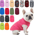 BEAUTYZOO Dog Fleece Vest Sweater Winter Jacket for Small and Medium Dogs with D-Ring Leash Cold Weather Coat Hoodie for XS S M Dogs Boy or Girls,Rose M
