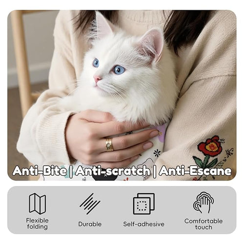 27.6"Cat Grooming Wrap (for nail trimming and veterinary care) - Large-Scale Anti-Escape Cat Containment Device- Multifunctional pet grooming essential, (C1 Suitable for 15 lbs)
