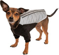 Furhaven Water-Repellent XS Dog Coat, Washable & Reflective w/ Leash Access & Stretch Fabric - Pro-Fit Active Jacket - Chrome, Extra Small