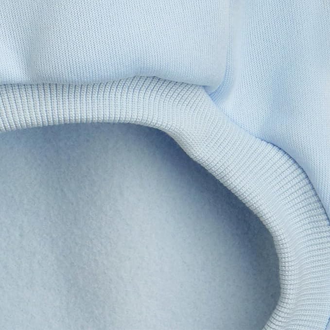 Puppy Sweater for Small Dogs Clothes Warm Winter Cat Clothe Pet Sweatshirt Knitwear Doggie Kitten Clothing, Light Blue, Medium