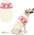 Warm Winter Dog Sweater - Cold Weather Pet Clothes for Small Medium Large Dogs Indoor Outdoor, Soft Classic Knit Puppy Apparel