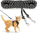 Rypet Reflective Cat Long Leash - 15 FT Escape Proof Walking Leads Yard Long Lead Durable Safe Personalized Extender Leash Traning Play Outdoor for Kitten, Puppy, Rabbit and Small Animals