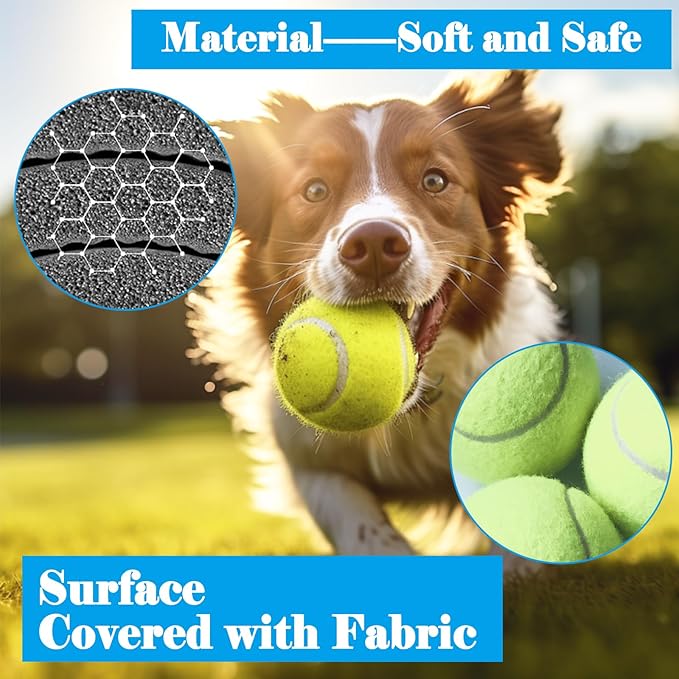30 Pcs Tennis Balls for Dogs 2.5 Inch Pet Playing Ball Mini Training Dog Balls High Elasticity Practice Puppy Ball for Large Dog, Medium Small Dogs, 15 Colors