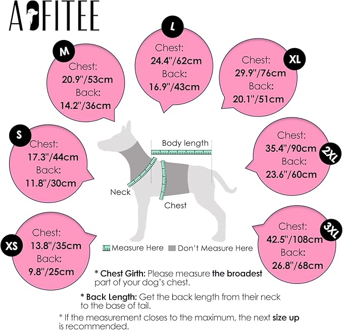 AOFITEE Dog Coat, Waterproof Dog Jacket Winter, Dogs Coat with Harness Built in, Warm Dogs Puffer Jacket with Zipper, Reflective Pet Snowsuit Sweater for Dachshund, French Bulldog, Boston Terrier, M