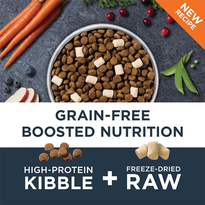 Instinct Raw Boost Small Breed, Natural Dry Dog Food with Freeze Dried Pieces, High Protein, Grain Free Recipe - Real Chicken, 10 lb. Bag
