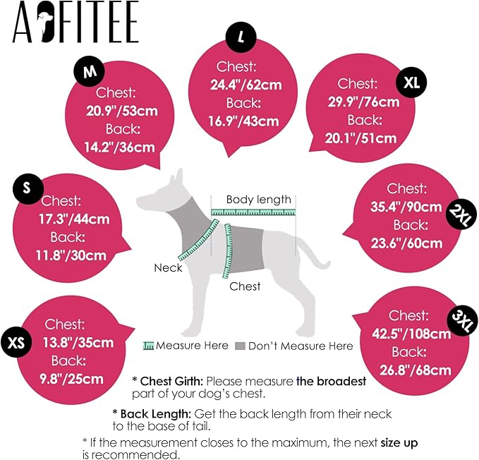 AOFITEE Dog Coat for Large Dogs, Waterproof Dog Jacket with Harness Built in, Warm Fleece Pet Puffer Jacket with Zipper, Cold Weather Coats for Dogs Outdoor, Reflective Pet Snowsuit, Pink XL