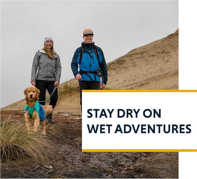 Ruffwear, Sun Shower Dog Raincoat, All-Weather Jacket, Waterproof, Windproof & Lightweight, Earth Brown, Small